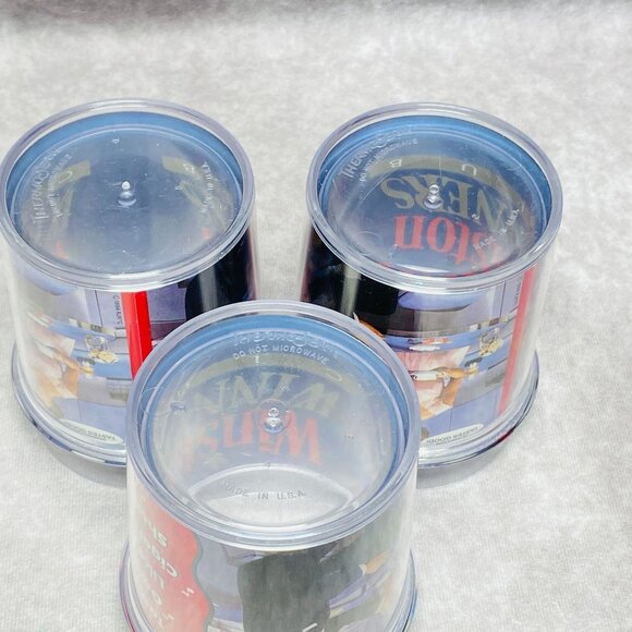 Vintage Winston 14oz Thermo-Serv Tumblers Retro Advertising Design Set of 3 - Picture 4 of 11